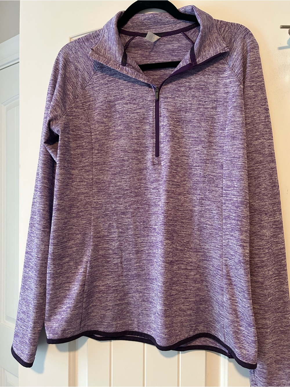 Under Armour Heathered Purple Half-Zip Pullover